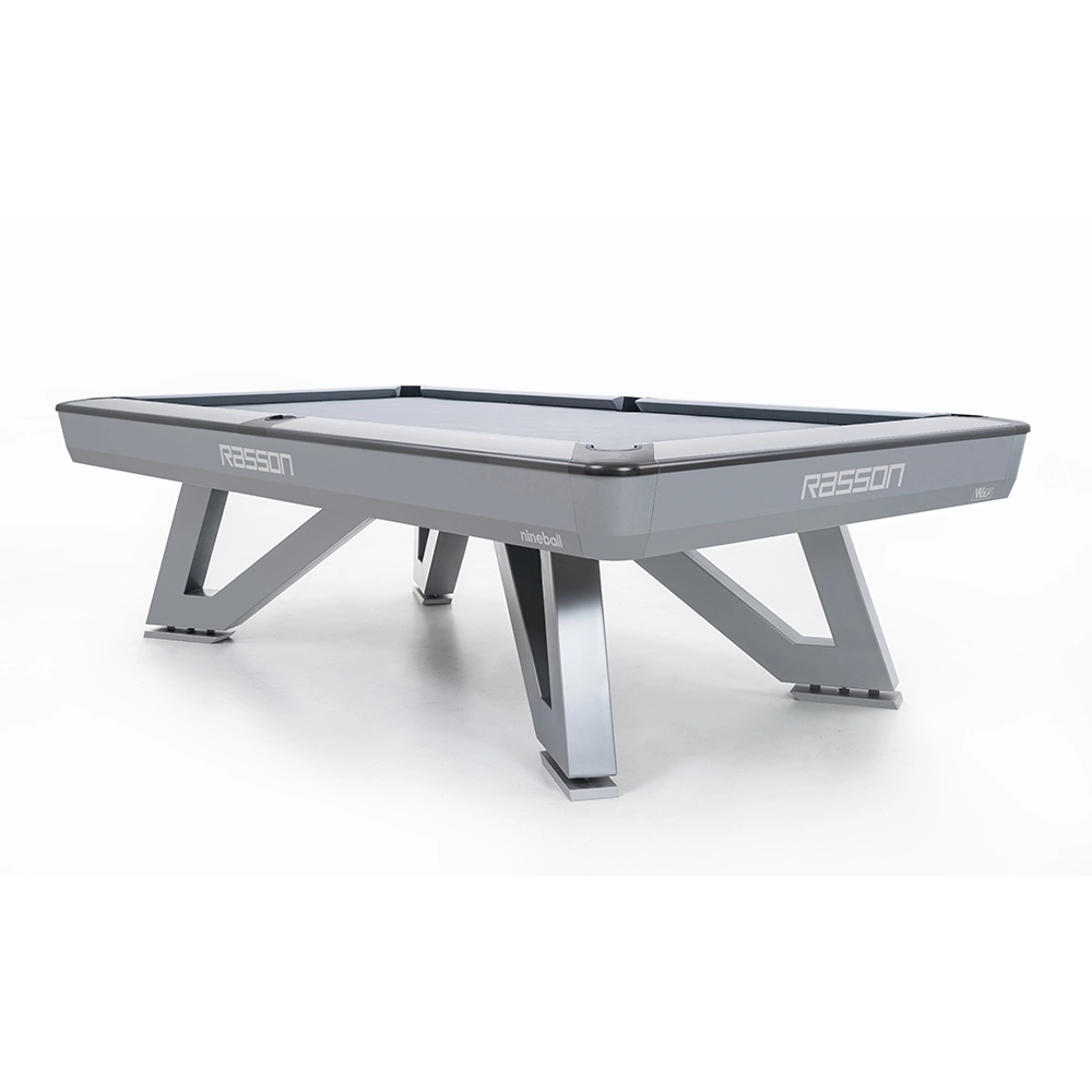 Rasson Wolf Pool Table in Silver Fluorocarbon